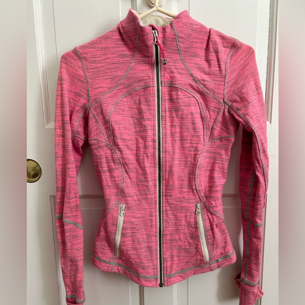 Lululemon pink define jacket size 2